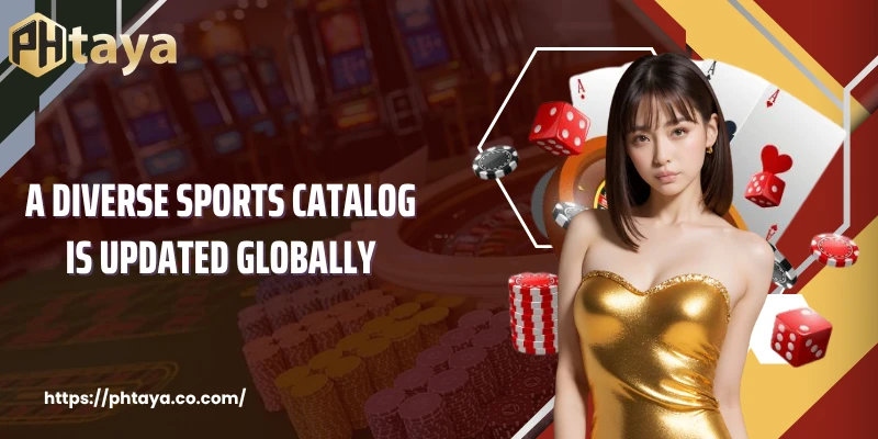 A diverse sports catalog is updated globally