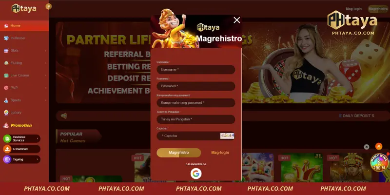 How to Register at PHTAYA