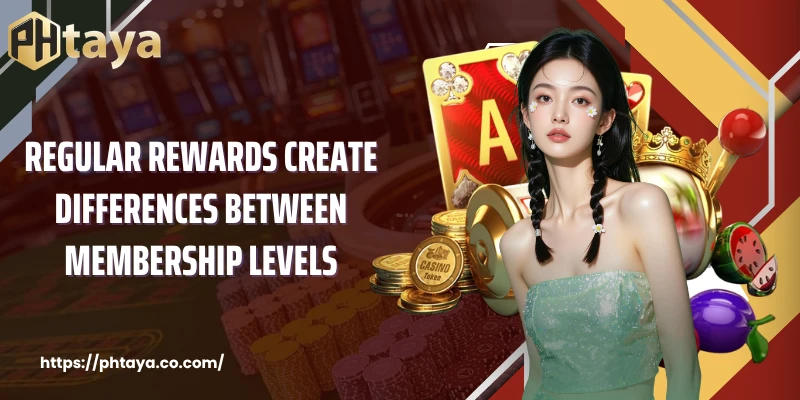 Regular rewards create differences between membership levels