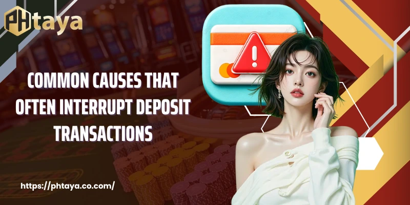 Common causes that often interrupt deposit transactions